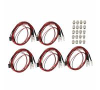 Kit de lumières RC 7.4V 5mm, 5 pièces, 2 LED bleues et vertes, fil de Silicone, accessoire de lumière RC pour Traxxas pour Hsp pour pour pour Axial