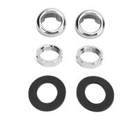 Kit de lunette de boîte de roue d'essuie-glace chromé avec bagues d'étanchéité en caoutchouc pour Mini MKI Hatchback Classic