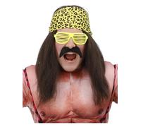 Kit De Lutte Mexicaine Pour Adultes Wrestler Années 90 Costume Avec Perruque