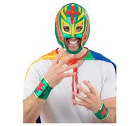 Kit De Lutte Mexicaine Pour Adultes Wrestler Années 90 Costume Avec Perruque