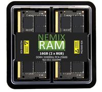 KIT DE M MOIRE POUR ORDINATEUR PORTABLE NEMIX RAM 16GB (2X8GB) DDR4 3200MHZ 2933MHZ ou 2666MHZ 260-PIN SODIMM PC