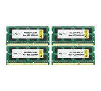 Kit de m moire pour ordinateur portable NVTEK 16 Go (4 x 4 Go) DDR3 1600 MHz PC3-12800 2Rx8 1,35 V 204 broches non ECC SODIMM
