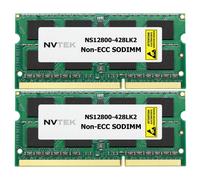 Kit de m moire pour ordinateur portable NVTEK 8 Go (2 x 4 Go) DDR3 1600 MHz PC3-12800 2Rx8 1,35 V 204 broches non ECC SODIMM