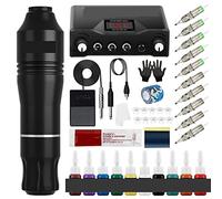 Kit de machine à tatouer Kit de tatouage Tatouage Rotary Pen Machine avec tatoueur Mast Set Permanent Makeup Cartridge Needle Tattoo Corps Art pour les tatoueurs(10pc kit 1)