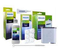 KIT DE MACHINE CAF PHILIPS SAECO: CA6903 FILTRE A EAU CA6700 CALCIFICATEUR CA6704 TABLETTES WESSPER NETTOYEUR ET GRAISSE