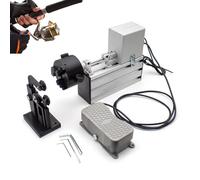 Kit de machine de collage pour canne à pêche - Portable avec interrupteur à pied, réglable de 0 à 300 tr/min, équipement de collage rotatif en résine époxy pour la construction de cannes à pêche