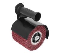 Kit de Machine de Polissage de Brunissage, Accessoire de Meuleuse D'angle électrique en Acier Inoxydable de granularité de 80 avec Poignée pour le Meulage du Bois et du Métal