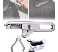 Kit De Machine D'extensions De Cheveux 6D, Extension De Cheveux Invisible Sans Couture à 10 Broches Avec Pince, Pour Une Extension De Cheveux Naturels Plus Rapide, Facile à Utiliser, Pour Les Salons