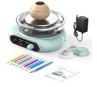 Kit de machine électrique de poterie en argile avec pédale, plateau tournant à vitesse réglable pour la fabrication de poterie en céramique, convient pour les enfants et les adultes