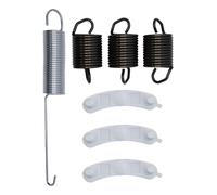 Le kit de machine à laver comprend 3 ressorts de suspension WP63907, 1 contrepoids contrepoids W10250667, 3 coussinets d'usure de baignoire 285744 pour lave-linge KenmoreMaytag Whirlpool Suuji