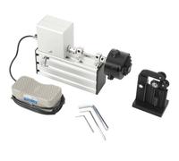 Kit De Machine Portable Zayuzo pour La Fabrication De Cannes À Pêche, Machine À Enrouler Et Coller Les Cannes À Pêche avec Interrupteur Au Pied, Vitesse Réglable De 0 À 300 TR/Min, Équipement De