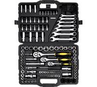 Kit de machines-outils VEVOR 121 pièces, kit de machines-outils SAE et métriques avec coffret de transport de clés d'embouts et de poignées de cliquet