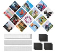 Kit de magnets photo à faire soi-même pour réfrigérateur 100/500/1000 pièces de consommables Pour des magnets personnalisés à offrir(100-Piece)