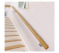 Kit de main courante d'escalier ronde en bois personnalisée, rampe de garde-corps d'escalier auxiliaire intérieure de 2 m/3 m/3,5 m/3,6 m/4 m/4,2 m, pour porche/terrasse/garage, maison commerciale (b