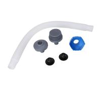 Kit de Maintenance de la Piscine en 6 Pièces - Abset ABS/PC Adaptateur de Tuyau D'écumeur avec Buse D'entrée, Grille de Passoire et Bouchons en Caoutchouc pour Le Système de