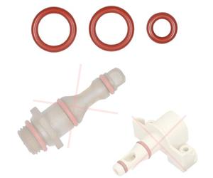 Kit de maintenance Joint pour soupape de support raccord de sortie compatible avec Saeco « compatible/remplacement pour » Miele Gaggia Bosch Tchibo Unold Solis Spidem Satrap TurMix König Rotel Set-6