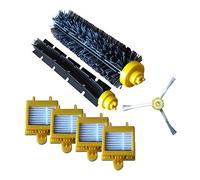 Kit de Maintenance Premium Kit de Service adapté aux Robots aspirateurs iRobot Roomba série 700 | Set de brosses + 4 filtres HEPA + Brosse latérale