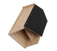 Kit de Maison de Chauve-Souris Boîte à Chauve-Souris en Bois à Double Chambre pour Yard de Patio de Jardin Extérieur, Bois Composite, env. 400g / 14.1oz, 14.5x22.7x9cm /