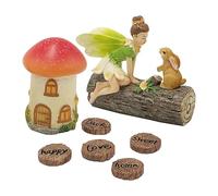 Kit de Maison de fées, kit de Jardin féérique - Statue de Jardin Miniature en Forme de Champignon | Petit Ensemble fantaisiste pour