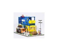 Kit de maison de poupée miniature bricolage d'été time apartment kit de maison de poupée bricolage