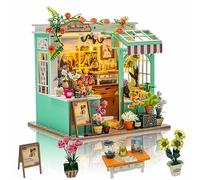 Kit de maison de poupée miniature, kit de bricolage avec meubles, kit de petite maison à construire pour adultes, cadeau de loisirs créatifs pour le jour de Noël, Alice Garden