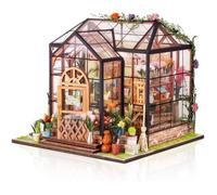 Kit de Maison de Poupées Miniatures DIY en Bois - Fleurie - 14 ans et plus - Mixte - Intérieur