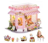 Kit de maison miniature à faire soi-même avec lumières LED pour adultes - Décoration d'intérieur - Cadeau d'anniversaire