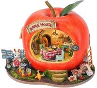 Kit de maison miniature à faire soi-même avec meubles, mini maison de poupée pour adultes, mini kit de construction de maison en bois, cadeau d'anniversaire pour adultes