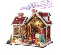 Kit de maison miniature à faire soi-même - Décorations artisanales 3D faites à la main, cahier créatif 3D DIY en bois | Construction de modèles de décorations pour maisons minuscules faites à la main