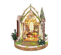 Kit de maison miniature à faire soi-même - Maison de poupée - Puzzle en bois 3D fabriqué à la main pour adultes et adolescents - Pour adultes et adolescents - Pour construire des cadeaux créatifs de