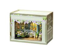 Kit de Maison Miniature CUTEROOM, Kits de Petites Maisons, Bricolage, Artisanat en Bois pour Adultes, Cadeau d'anniversaire et de Saint-Valentin pour Femmes et Filles (Molly Garden)