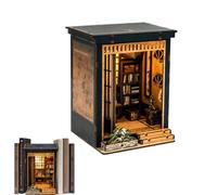 Kit de maison miniature japonaise à faire soi-même, mini maison de poupée en bois, puzzles 3D, bibliothèque, décoration de diorama, cadeaux pour adultes, famille, amis
