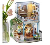 Kit de Maison Miniature,Kit de Construction 3D en Bois Maison Modèle | Activité Parent-Enfant Projet Décoratif,pour Femmes Famille Amis Adolescents