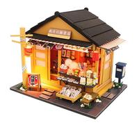 Kit de maison miniature pour adultes, mini maison de poupée en bois pour anniversaire, Noël, épicerie d'automne