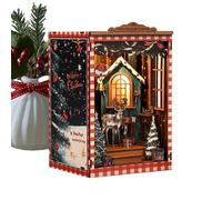 Kit de Maison Miniature pour Adultes - Puzzle 3D en Bois de Noël - Kit de Bricolage décoratif pour et Adultes - Dortoir à Domicile, Bureau, Boutique, Chambre à Coucher, bibliothèque