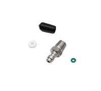 Kit de mamelon rempli, PCP 8 mm mâle Way Head Connection Foster Foster Stainless Steel Quick Fill Nipple, 1/8 BSPP 1/8 NPT Connection Foster with Polyurethane O Ring and Dust Cap (1/8BSPP) (1/8 NPT)