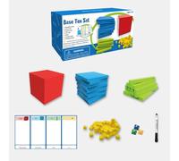 Kit de manipulation de mathématiques - Blocs d'apprentissage des chiffres, outils de comptage pratiques, kit de jeu éducatif, blocs d'activité avec code couleur lumineux, jouets de mathématiques pour