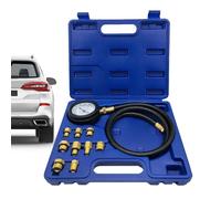 Kit de manomètre de pression d'huile, kit de test de compression du moteur | Détecteur de pression du moteur à huile | Testeur de cylindre automobile avec tuyaux à longue portée, boîtier, portée à dou