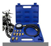 Kit de manomètre de pression d'huile, kit de test de compression du moteur,Ensemble de tests de compression du moteur d'huile - Testeur de cylindre automobile avec tuyaux à longue portée, boîtier, por