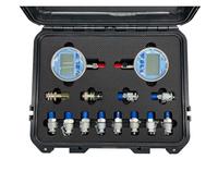 Kit de manomètre hydraulique 600bar et 400bar, précision 0.5% FS for machines Construction pelle, 12 pièces, testeur couplage pour atelier d'usinage