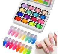 Kit de manucure 16 couleurs pour débutants, femmes, filles, maison, salon, fête, mariage, vacances, vie quotidienne