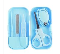 Kit de manucure 5 en 1 pour bébé, coupe-ongles, ciseaux, lime et pince à épiler, cure-oreilles pour nouveau-né, nourrisson et tout-petit, orteils et ongles