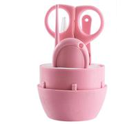 Kit de manucure 5 en 1 pour bébé, coupe-ongles, ciseaux, lime et pince à épiler, cure-oreilles pour nouveau-né, nourrisson et tout-petit, orteils et ongles