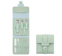 Kit de manucure avec coupe-ongles et pédicure - Kit de manucure 16/12 pièces en acier inoxydable, kits de toilettage professionnel, outils portables de soins des ongles avec étui de voyage luxueux