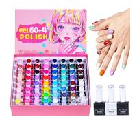 Kit de manucure en gel - 15 ml de gel UV à paillettes, kit de manucure professionnel | Collection complète d'amélioration des ongles, vernis UV LED, ensemble de Gels de Base pour Salon de à