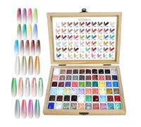 Kit de manucure en gel - 60 couleurs - Pour la maison, le salon, les fêtes, les anniversaires, les mariages, les vacances, le modelage, le design, le namodellage, UV, Nag e