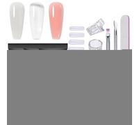 Kit de manucure en gel avec lampe UV portable, kit de construction rapide et facile, fournitures de maison, accessoires d'extension pour salon professionnel et