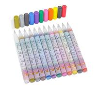 Kit de manucure en gel, marqueur acrylique, stylo 0,5 aiguille, stylo d'art de tête, stylo de peinture à l'eau, stylo de base d'eau, peinture acrylique pour ongles, 12 marqueurs de vernis à ongles
