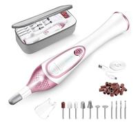 Kit de manucure et de pédicure professionnel de 36 pièces, ensemble de lime à ongles électrique avec 11 embouts à ongles, perceuse à ongles électrique sans fil,outil de pédicure pied - main