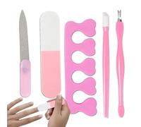 Kit de manucure et pédicure | 5 outils professionnels pour ongles | Accessoires légers pour les fêtes, les voyages, les bals et les rendez-vous